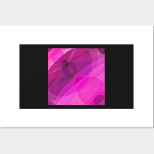 Pink magenta abstract Posters and Art